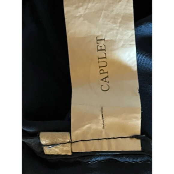 Capulet 100% Washable Silk Pajama Pants, Navy Blue Pockets Drawstring Women S/M - Picture 12 of 16